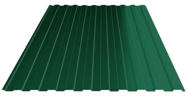 Профнастил С-8 1200/1150 PE 0,35 RAL 6005 зеленый мох 2м