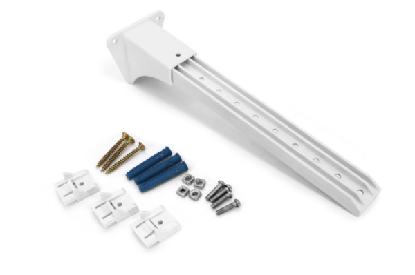 Кронштейн ПВХ, 25 см, 1 компл. белый арт.240406