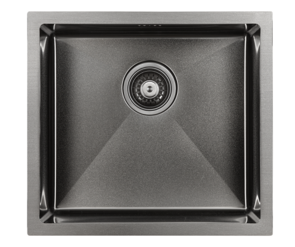 Мойка Paulmark MARX нерж 480х440мм PM214844-GM вороненая сталь