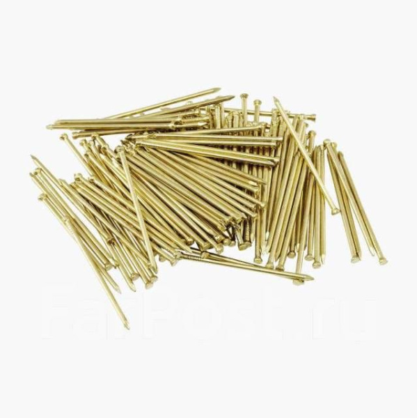 Гвозди финишн. латунь 1,4*30*
