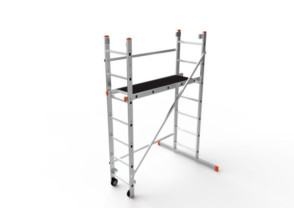 5107 Подмости Sarayli 2х7 алюминиевые бытовые (фанера)