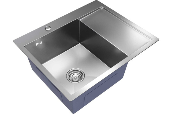 Мойка настольная MixLine PRO 3,0мм 60х50 левая глубина 20см + сифон САТИН 551875   