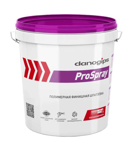 Шпатлевка финишная готовая DANOGIPS ProSpray для  МН (15 л/25кг) 