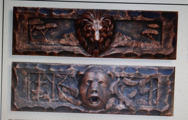 Панно для барбекю лев