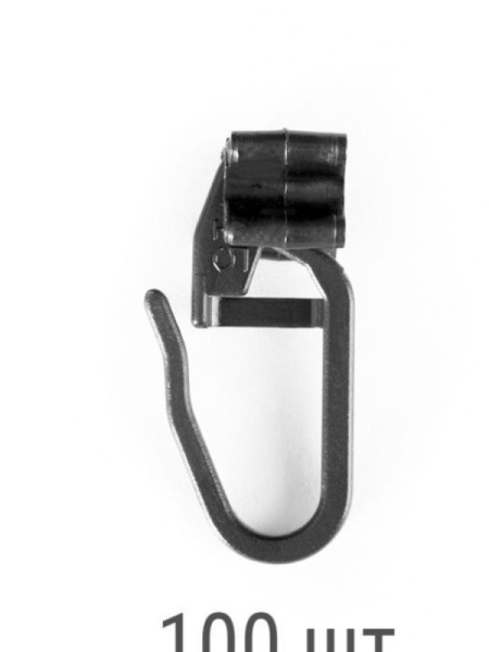 Бегунок Х-образный Черный 100шт/уп.  (на 1 м ~ 10 бегунков) FERGIPPS