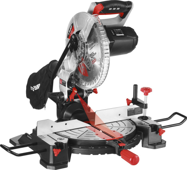 ЗПТ-255-1800-ЛМ2 Пила торцовоч.ЗУБР 255мм,1600Вт