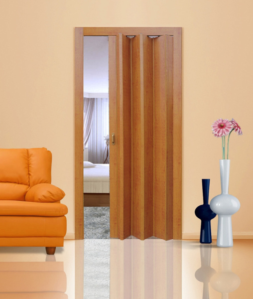 Дверь пласт. "Стиль" гармошка глух 820*2030 мм Груша карат