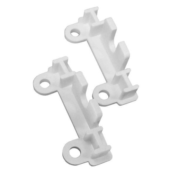 Заглушка торцевая 2-х полосного профиля (уп. 2 шт.) белый 240412