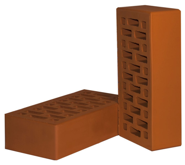 Кирпич 1НФ Красный персик 250*120*65 М150_F75 (480 шт/под)(Новомосковский КЗ) 