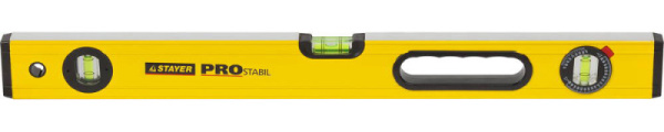 3471-060 Уровень STAER PROStabil  коробчатый, 2 фрезер поверх, 3 ампулы. 60см
