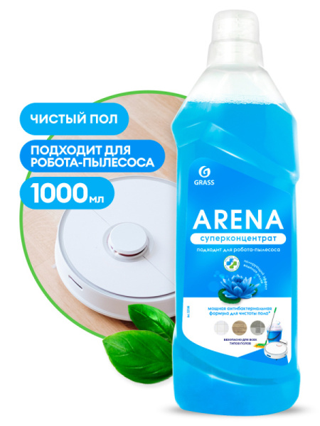 Средство для мытья пола Arena Лилия (голубой) 1л 125184 (12) 