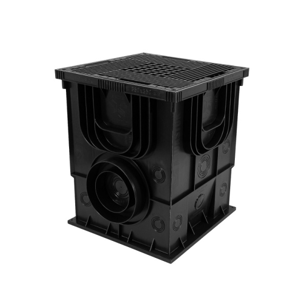 4350 Дождеприемник пластиковый Master 350х350х420 (в  сборе с решеткой)