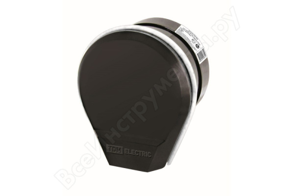 Разъём РШ/ВШ 32А 250В 2Р+РЕ ОУ черный TDM SQ1812-0002 (6)