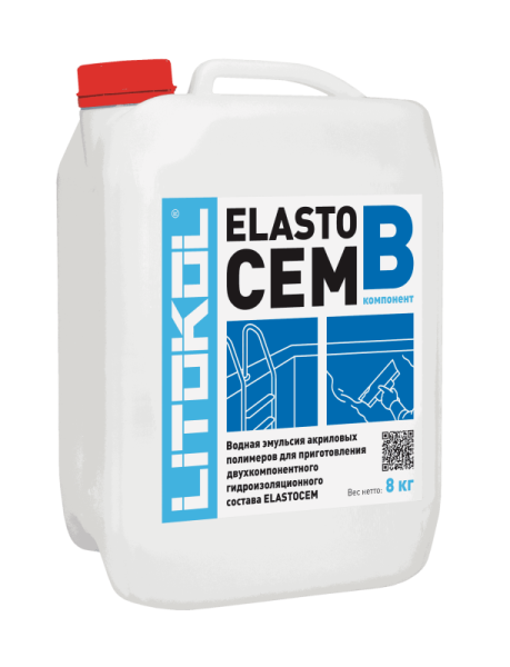 Гидроизоляция ELASTOcem В 8кг Litokol
