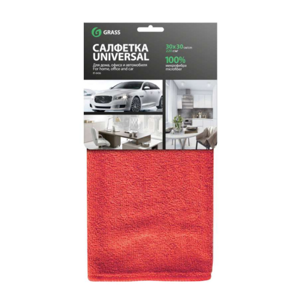 Салфетка микрофибра универсальная 30х30см 220 г/м IT-0456 (50)