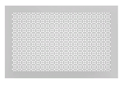 Экран КВАРТЭК Simple Рамка прямая 55мм паз Белый/Верон/Белый(600х1200)