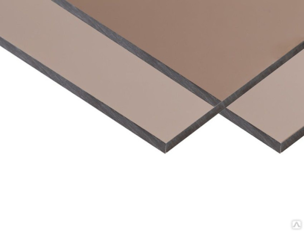 Монолитный поликарбонат 03мм 3050*2050мм бронза Юг-ойл- пласт