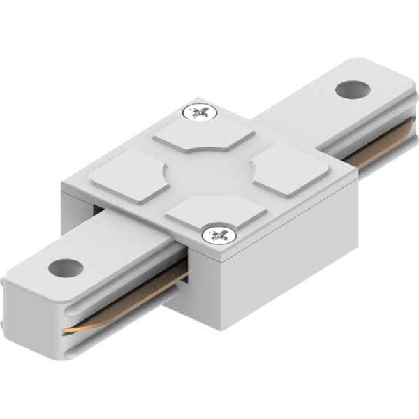 Коннектор LD1006 прямой для шинопровода белый  CAB1005