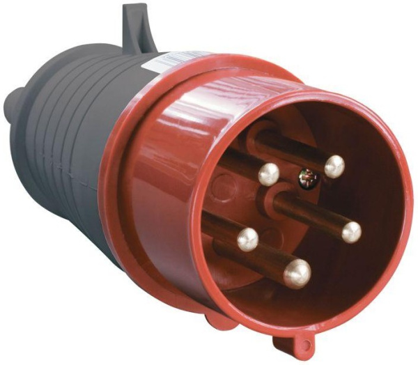 Силовая вилка 32А 3P+PE+N 380B IP44 переносная PSR02-032-5  ССИ-025