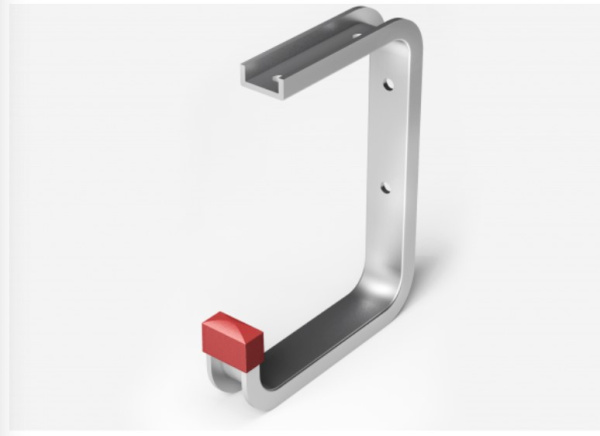 Крюк потолочный алюминиевый 115*150*90 (распределенная нагрузка до 15кг) КП 02.10.01л (з)*