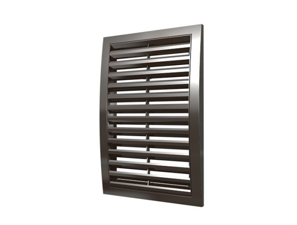 Решетка вент. 1515РРН Корич. не регулируемая (наруж)  50 *