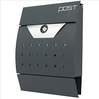 Ящик почтовый 1080 черный (тёмно-серый)