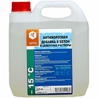 Антиморозная добавка в бетон с пластифицирующими свойствами 5л (5,5кг) APIS (формиат натрия) -15
