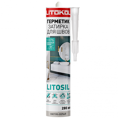 Герметик силиконовый Litokol LITOSIL светло-серый 280мл