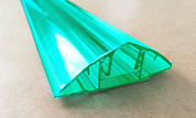 Профиль соединительный разьемный НСР 6-10мм зеленый 6м Юг-ойл- пласт