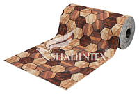 Коврик-дорожка SHAHINTEX DIGITAL PRINT (19) "Паркет" коричневый 100*1500 см (Россия)